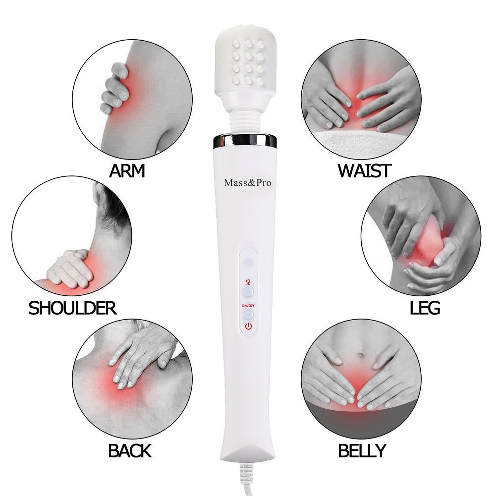 10 Pulse Massager White