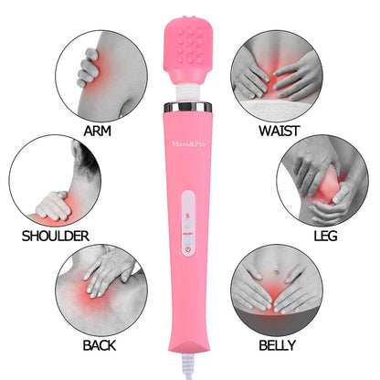 10 Pulse Wired Massager Pink