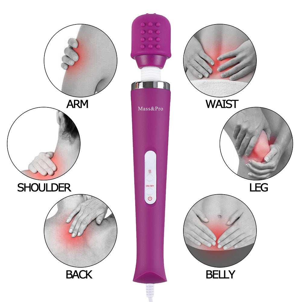 10 Pulse Wired Massager Purple